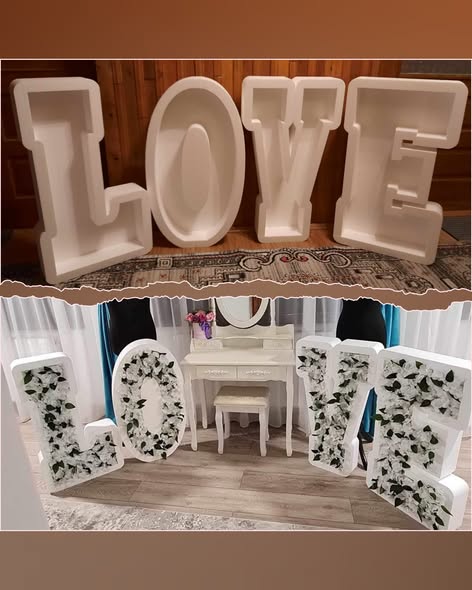 Cifre si litere volumetrice pentru evenimente - Decor personalizat 90 cm - Imagine 4