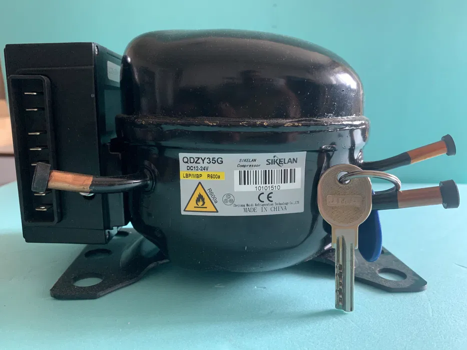 Motor compresor frigider 12V / 24V pentru auto, rulota, barca si camping - R600a / R134a - Produs Nou - Imagine 3