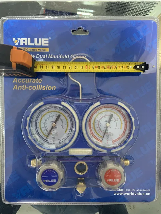 Baterie profesionala de manometre pentru freon R32, R410A, R407C si R134a - Imagine 4