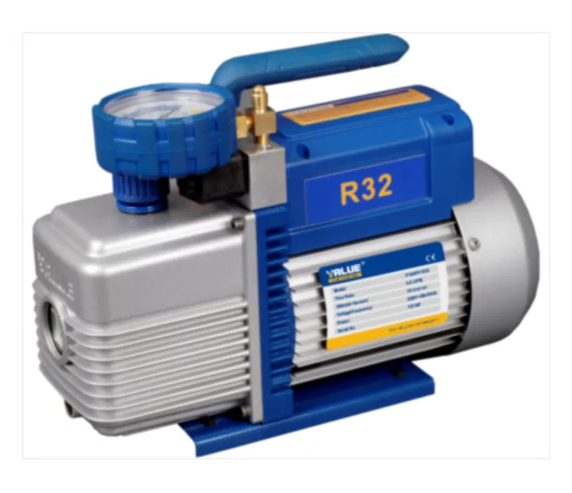 Pompa de vacuum cu manometru pentru freon R32 si R1234yf - Profesionala
