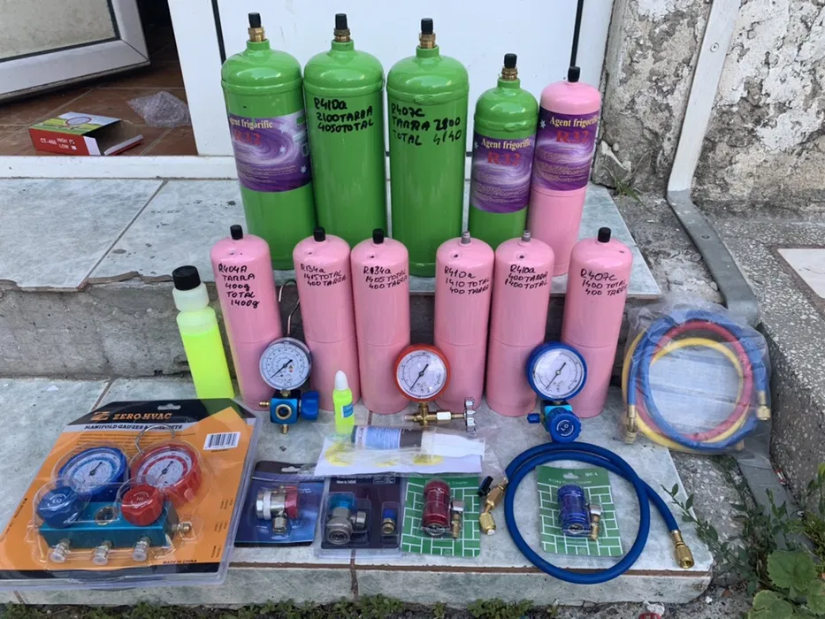 Kit pentru incarcare freon la aer conditionat auto si rezidential - Pentru personal autorizat