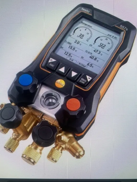 Baterie digitala de manometre cu clesti wireless pentru instalatii frigorifice si aer conditionat