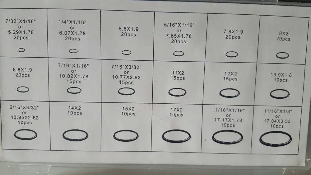 Trusa O-Ring pentru instalatii aer conditionat auto R134a - Set garnituri etansare - Imagine 2