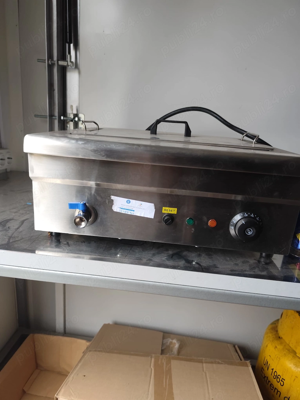 Friteuza electrica profesionala LANCOM EF-18V 18L 4kW 220V noua pentru gogoserie, fast-food si restaurant - Imagine 3
