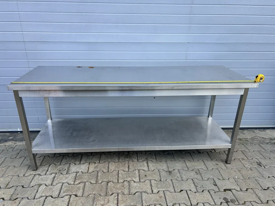 Masa de lucru inox profesionala pentru restaurante, fast-food, cofetarie, patiserie si laborator - Imagine 3