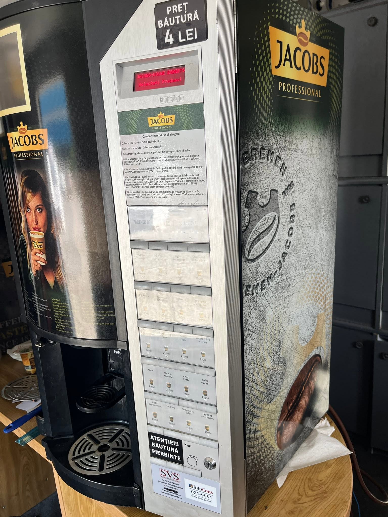 Wittenborg 7100 Plus automat profesional de cafea reconditionat - Imagine 3