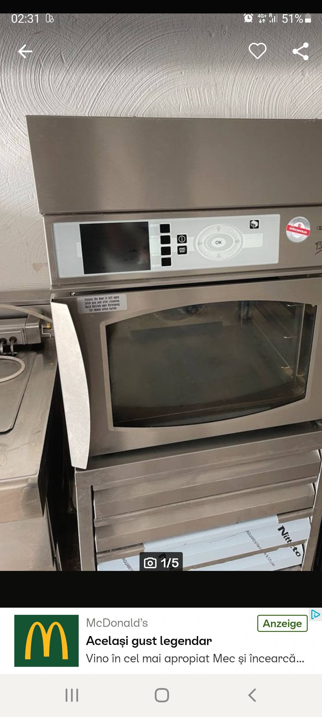 Cuptor profesional Rational SelfCookingCenter – electric, touchscreen, pentru restaurante, hoteluri si catering