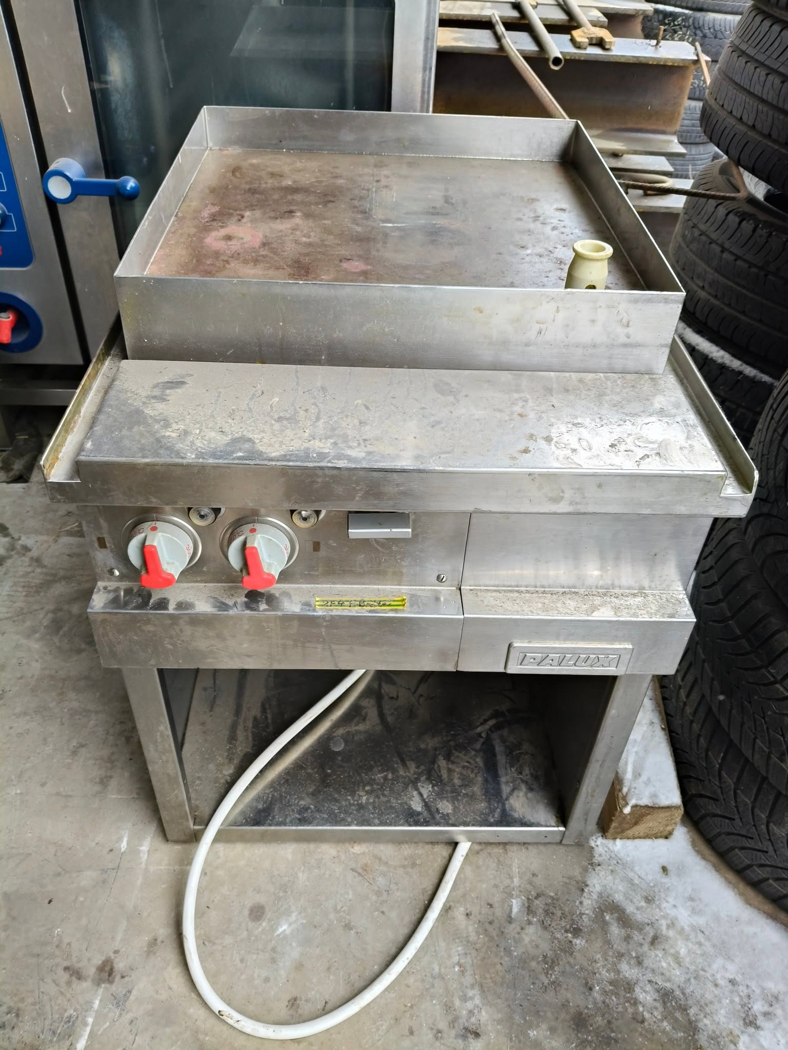 Plita profesionala Palux pe gaz – grill Fry Top din otel, ideala pentru restaurante si fast-food