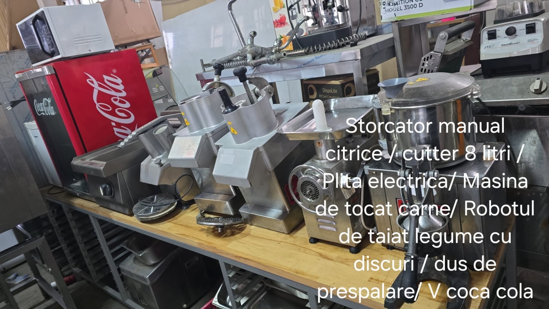 Echipamente profesionale HoReCa Second Hand | Abatitor, masina spalat vase, cutter, masina tocat carne, storcator citrice si multe altele