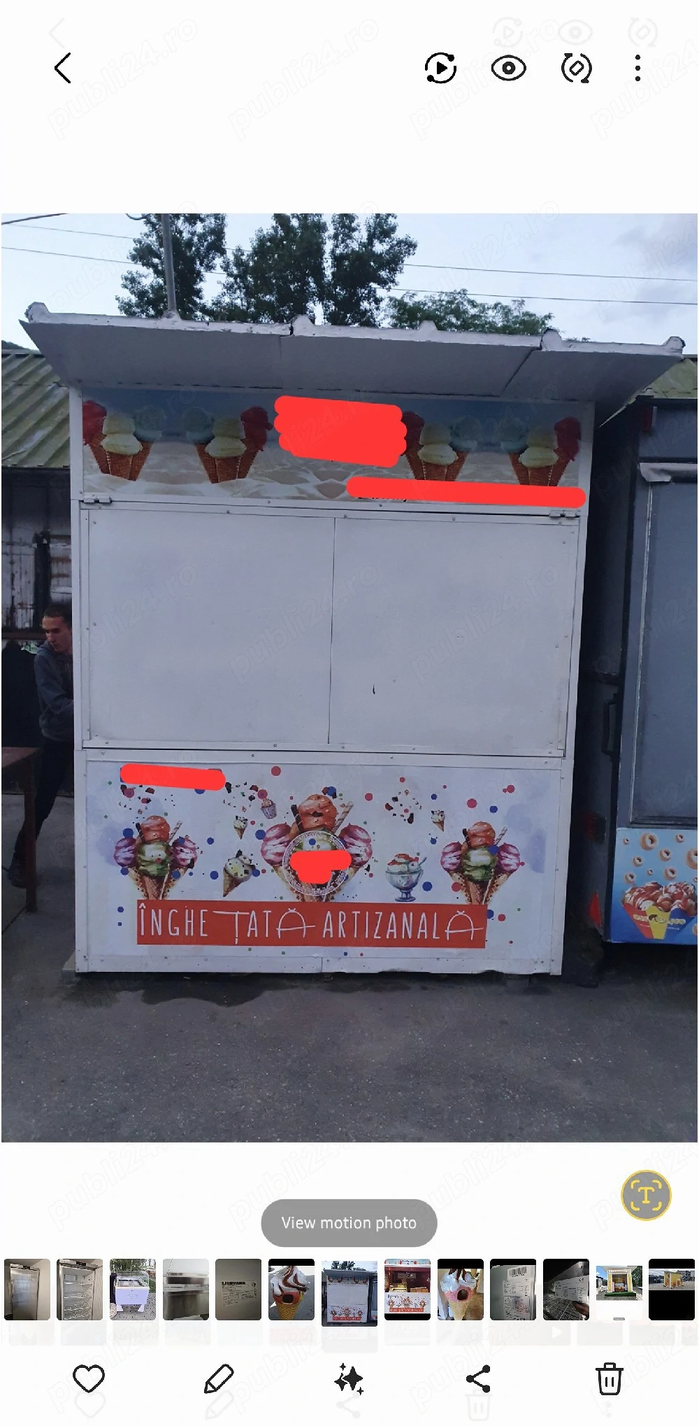 Chiosc comercial 2x2 m din panouri sandwich | Chiosc pentru cafea, inghetata, fast-food si street food - Imagine 3