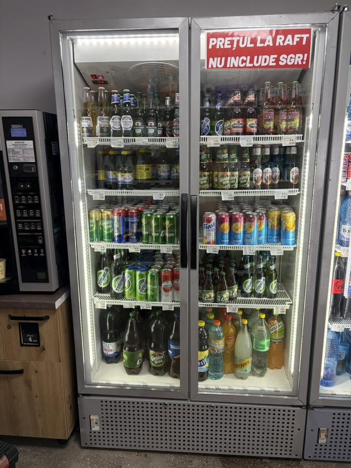 Vitrina Frigorifica Dubla Profesionala SH | Afisaj Electronic | LED | R290 | Frigider Comercial pentru Bauturi | Garantie