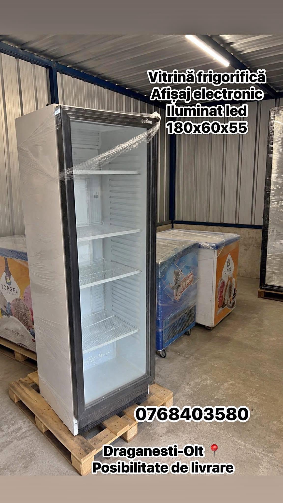 Vitrina Frigorifica Profesionala 180x60x55 cm SH | Afisaj Electronic | Iluminare LED | Frigider Comercial | Garantie
