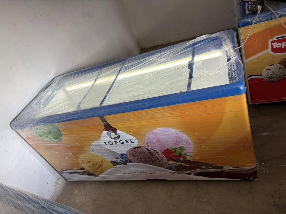 Lada Frigorifica Profesionala TopGel SH | Congelator Comercial pentru Inghetata | Capac Culisant din Sticla | Garantie