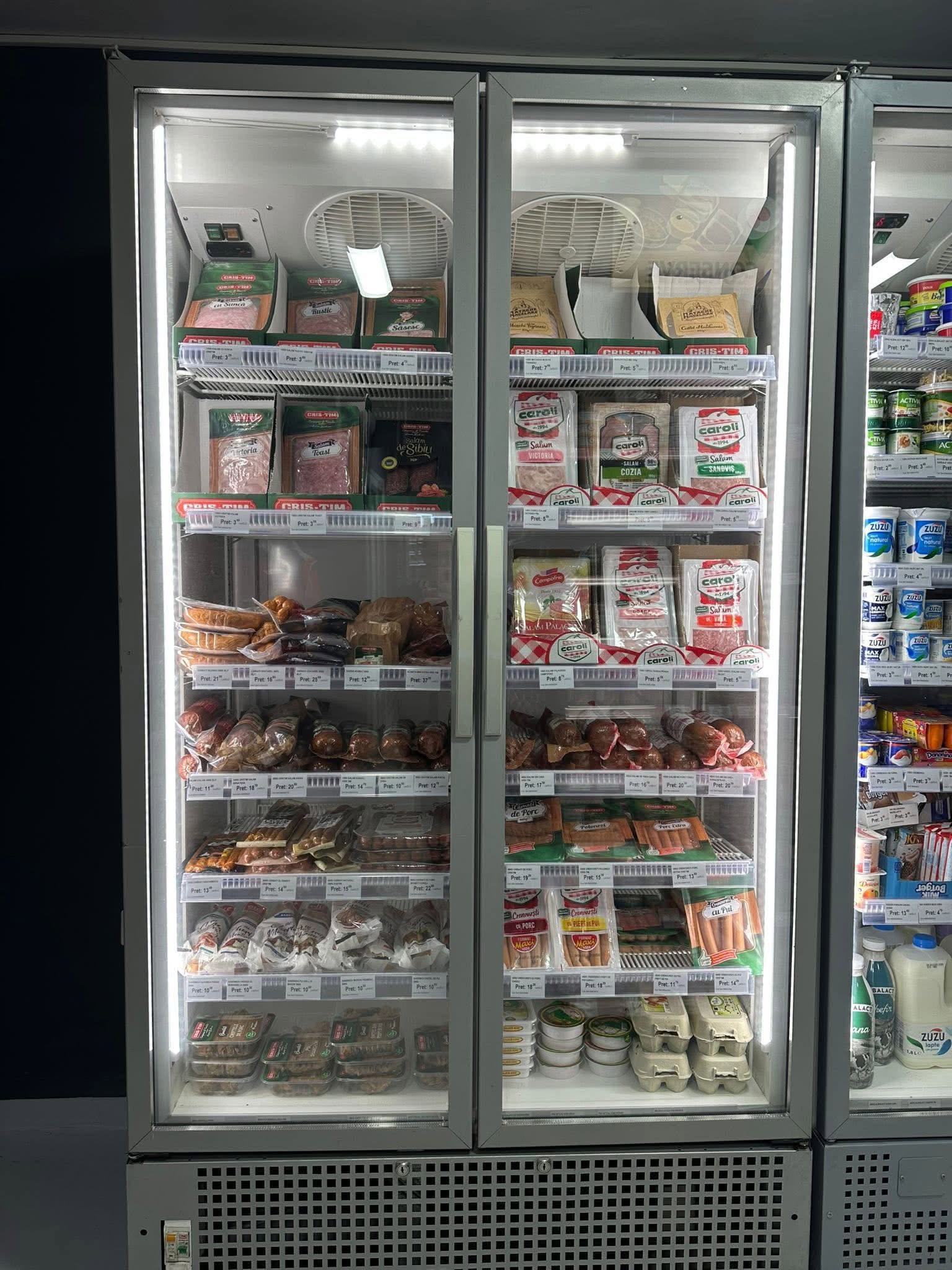 Vitrina Frigorifica Dubla Profesionala pentru Mezeluri si Lactate SH | Afisaj Electronic | LED | R290 | Garantie