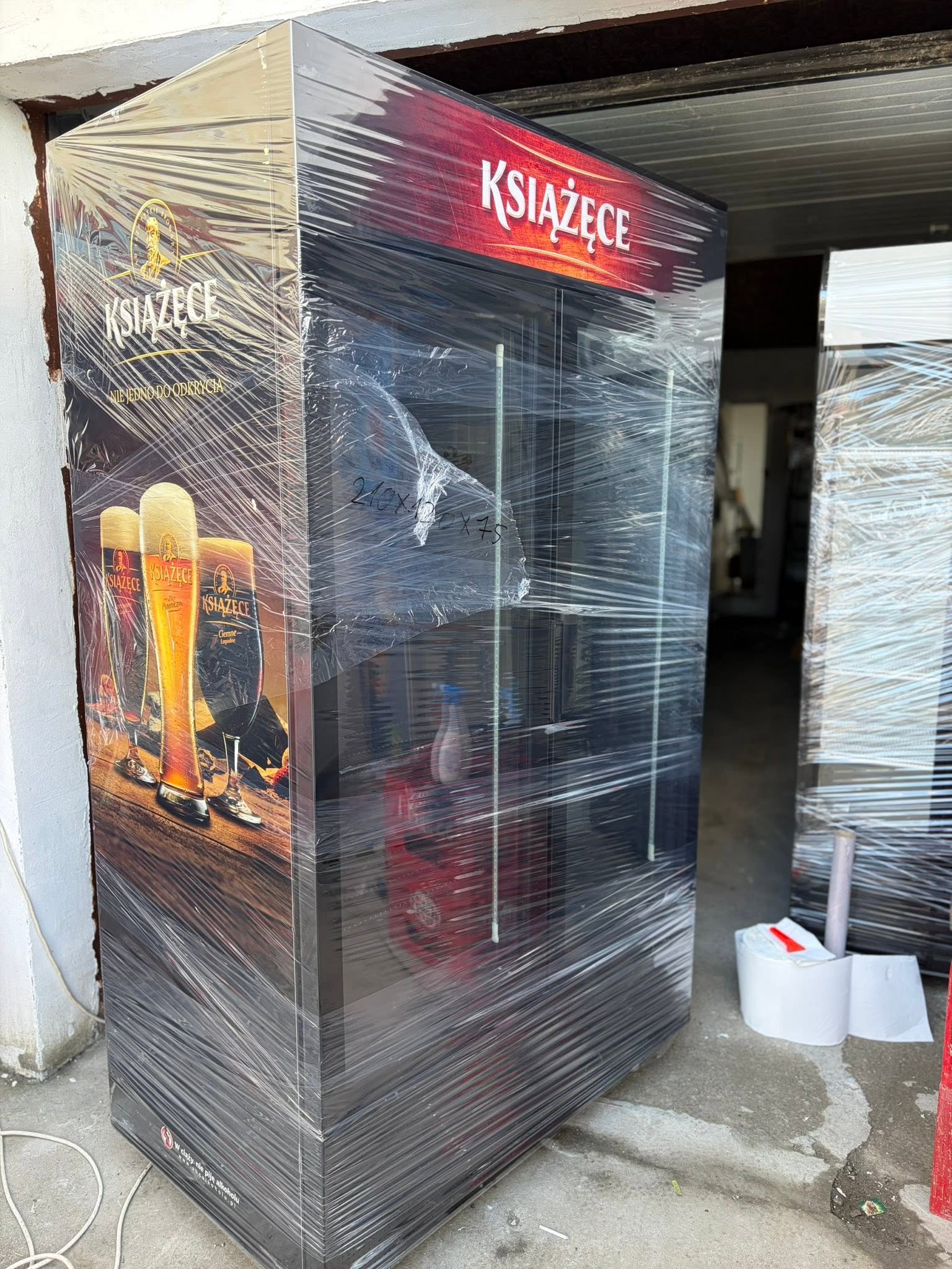 Vitrina Frigorifica Dubla Profesionala pentru Bauturi 210x117x75 cm SH | Frigider Comercial cu Branding Ksiazece | LED | Garantie