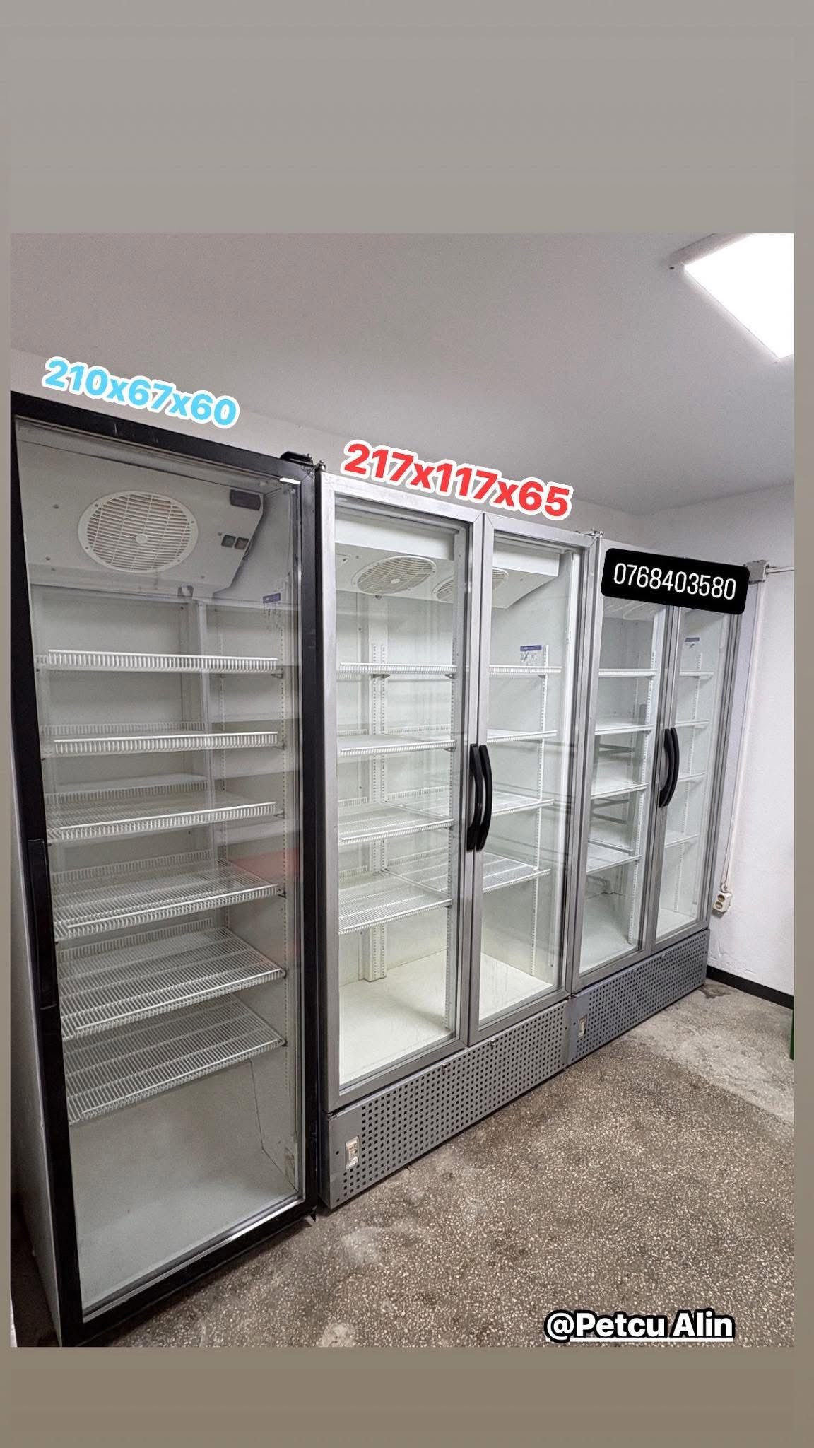 Vitrine Frigorifice Profesionale SH | Modele 210x67x60 si 217x117x65 | Frigidere Comerciale Verticale si Duble | Garantie