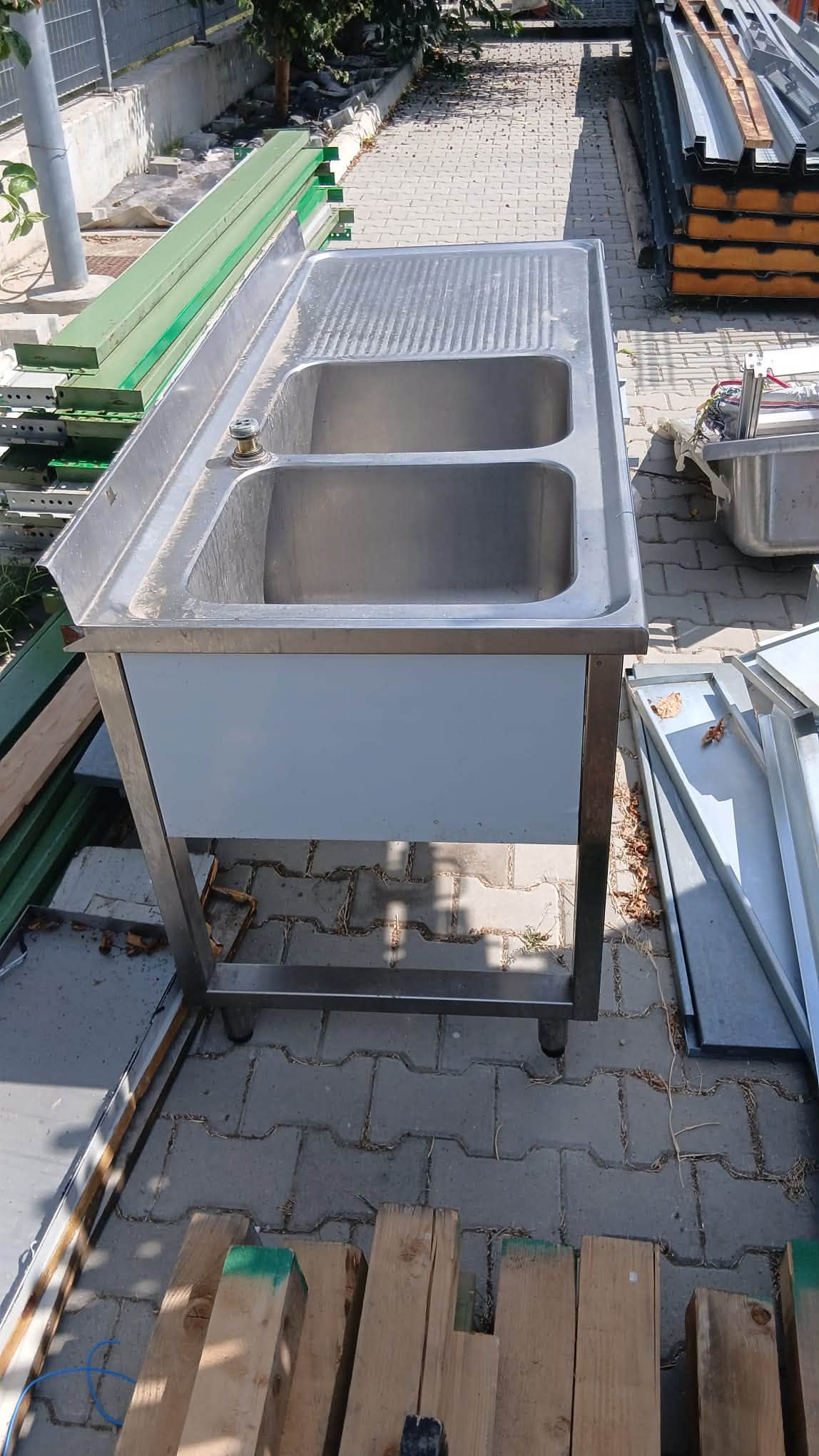 Spalator Profesional Inox cu 2 Cuve si Picurator | Chiuveta Inox HoReCa pentru Restaurante, Hoteluri si Bucatarii Profesionale | SH