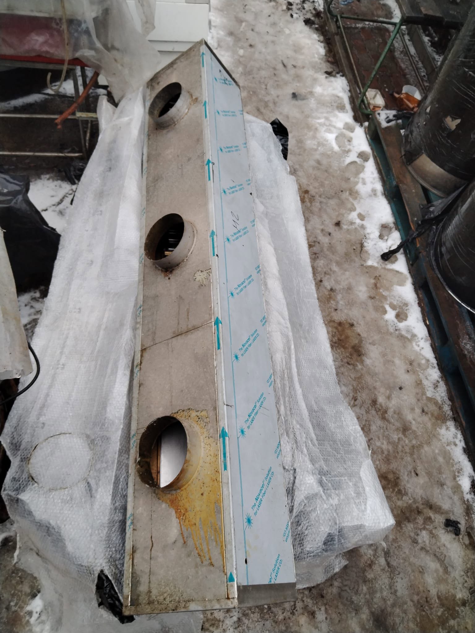 Hota Profesionala 2 buc Inox fără Motor 235x35x40 cm – Hote Ventilație pentru Bucătărie HoReCa, Restaurant, Fast Food