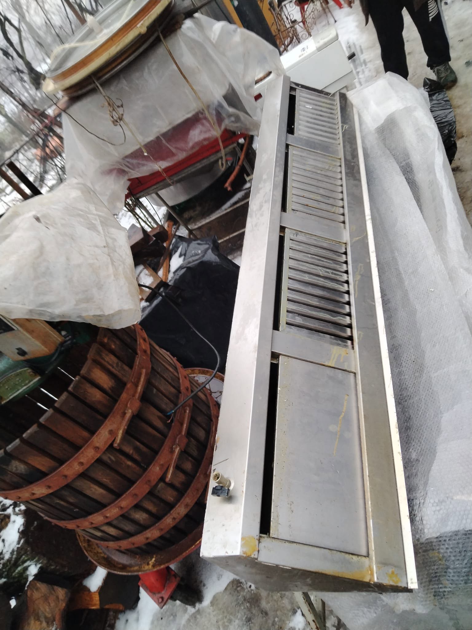 Hota Profesionala 2 buc Inox fără Motor 235x35x40 cm – Hote Ventilație pentru Bucătărie HoReCa, Restaurant, Fast Food - Imagine 2