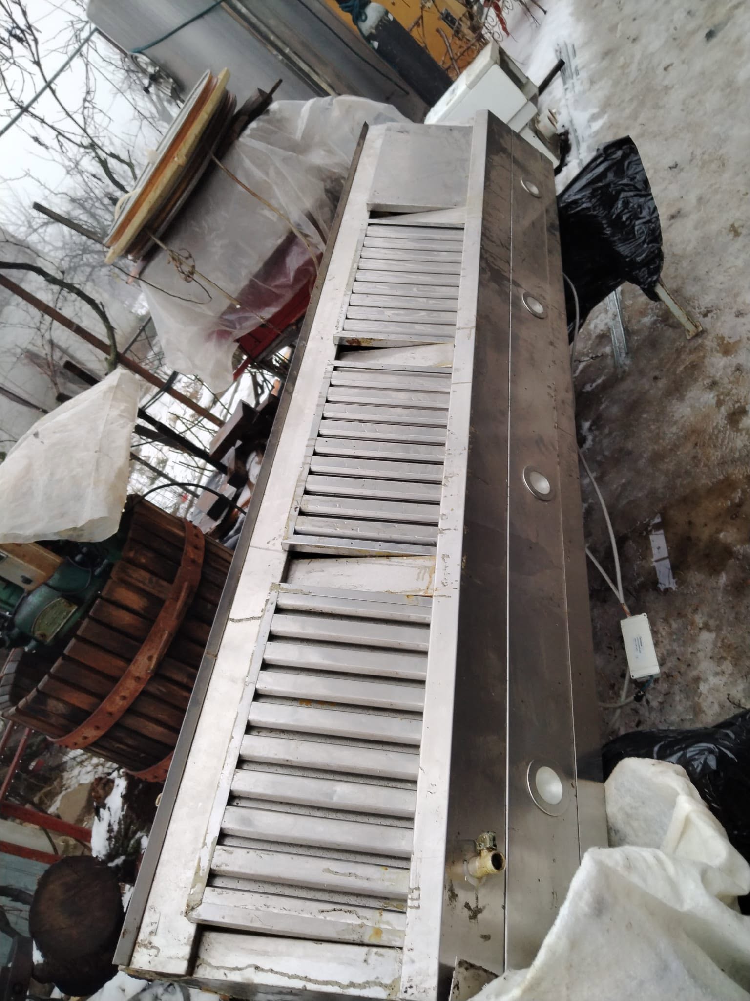Hota Profesionala 2 buc Inox fără Motor 235x35x40 cm – Hote Ventilație pentru Bucătărie HoReCa, Restaurant, Fast Food - Imagine 3