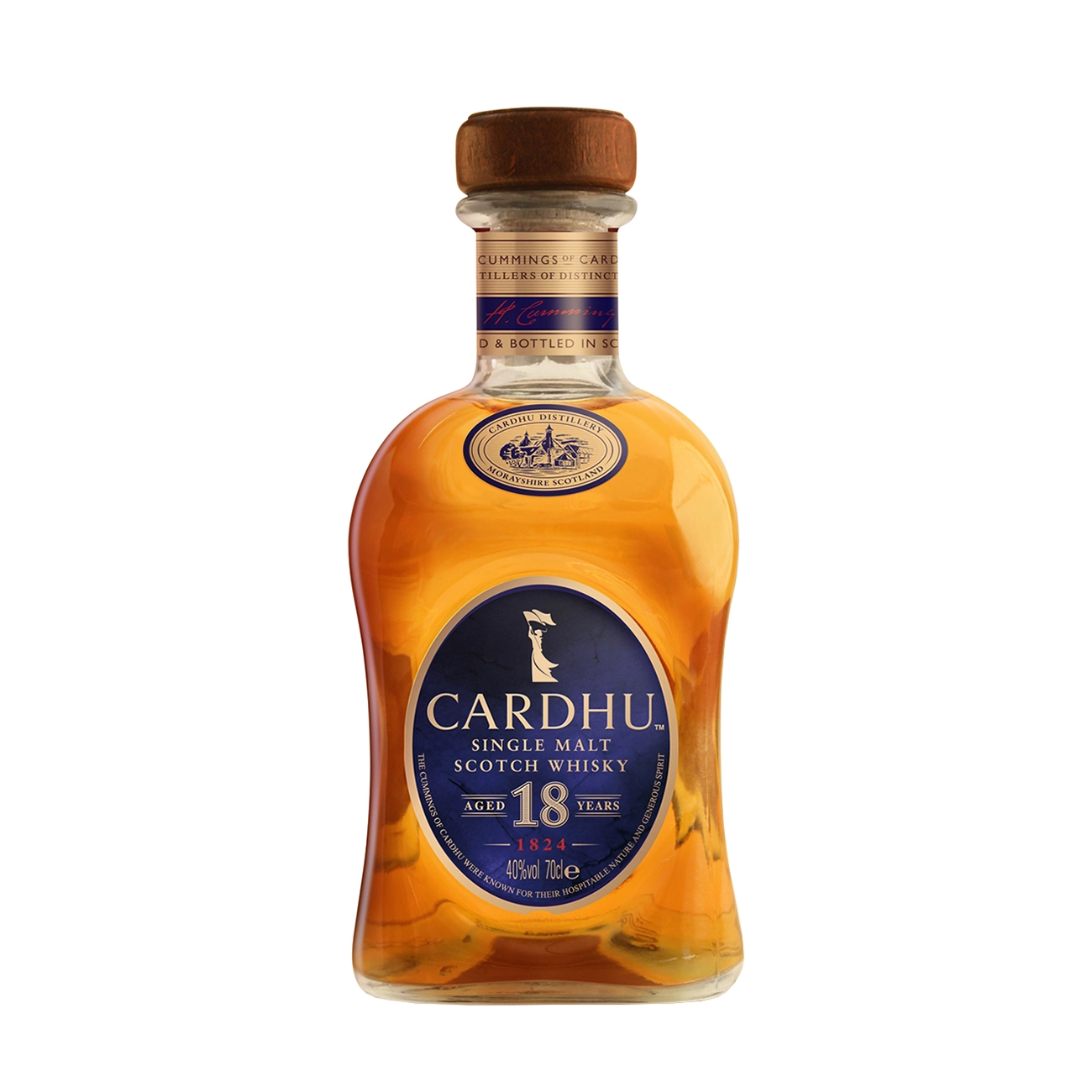 Cardhu 18 Ani Single Malt Scotch Whisky Speyside Premium Scoția 0.7L