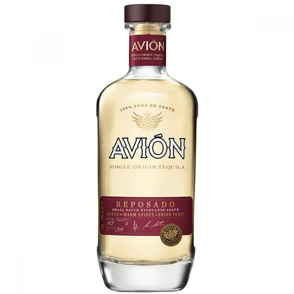 Avión Reposado Tequila Premium Mexic 100% Agave Albastră 0.7L