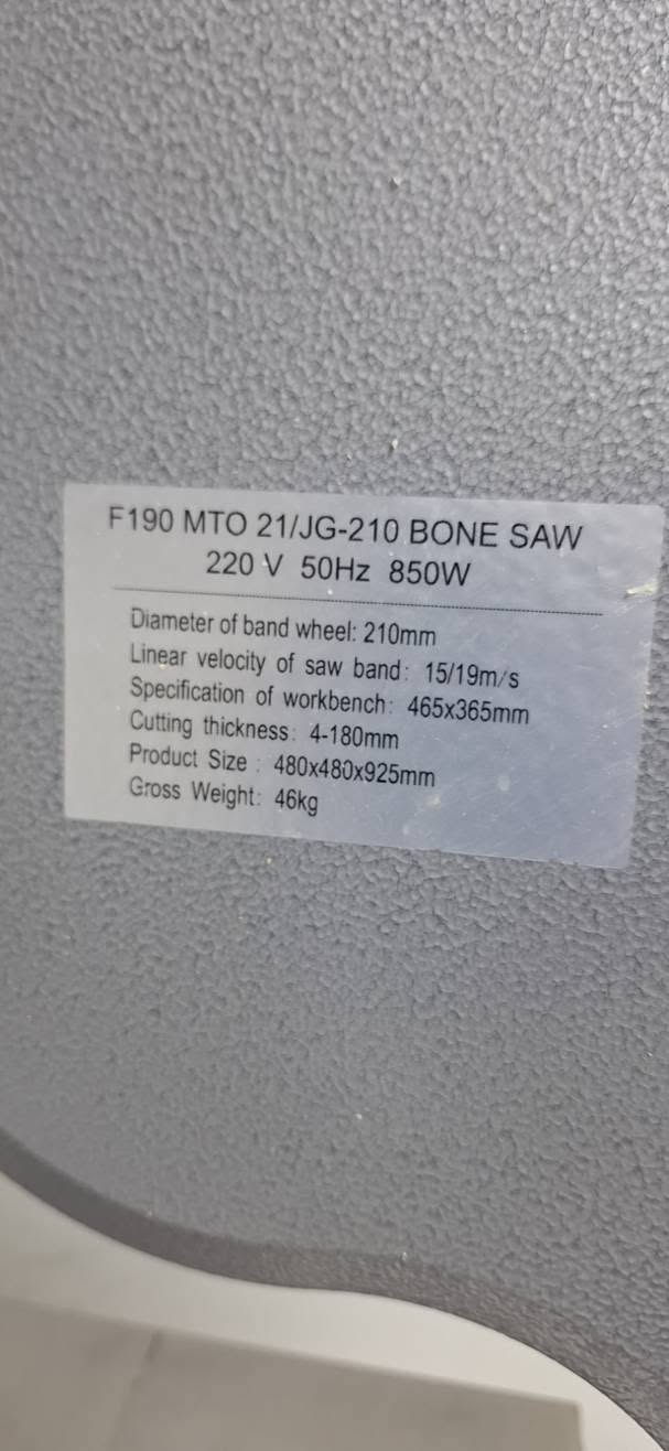 Banzic profesional pentru oase și carne congelată JG-210 – 220V | HoReCa | Măcelării | Restaurante