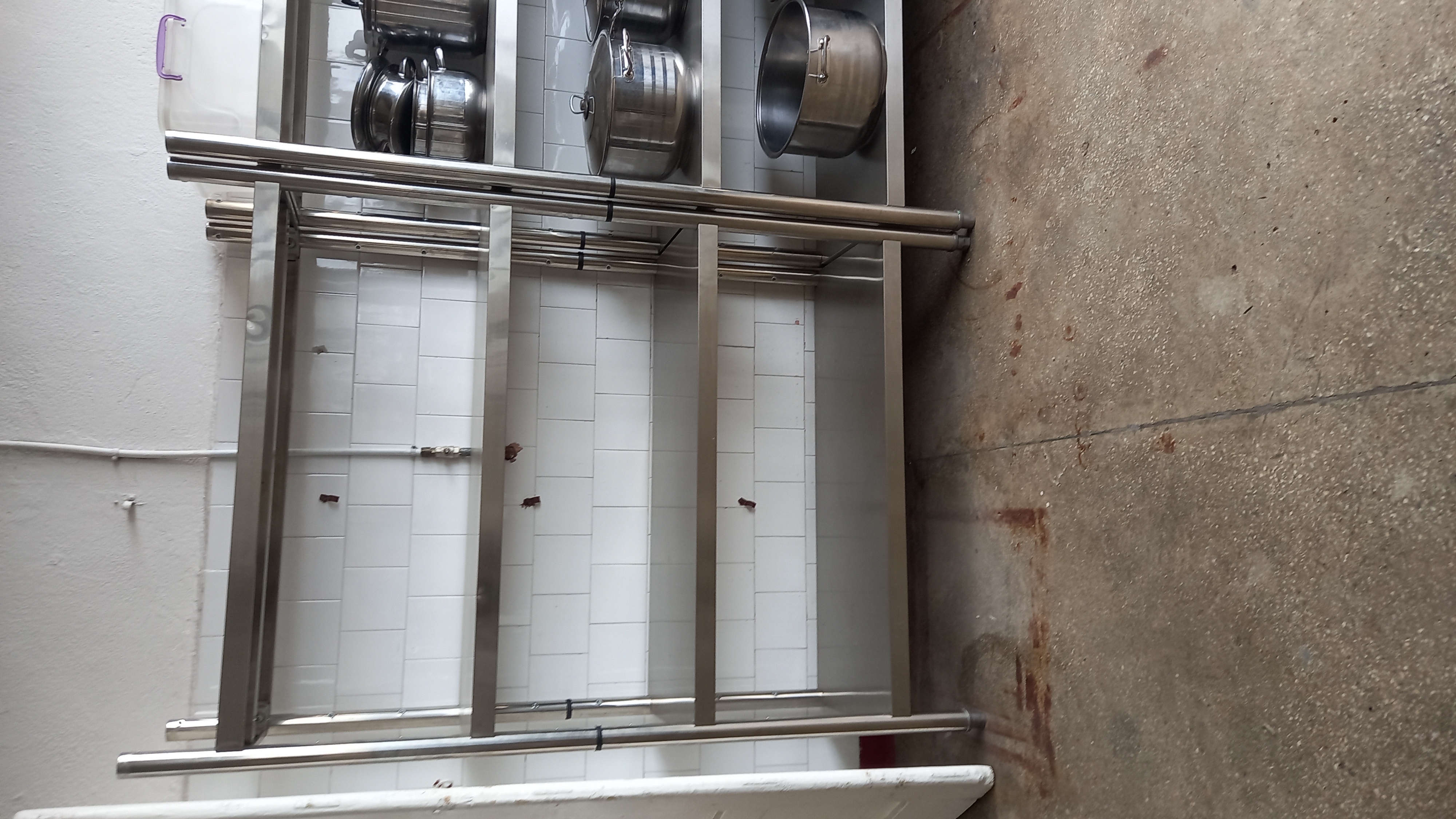 Etajere inox - Etajeră inox profesională cu 4 polițe 120 × 50 cm – Mobilier HoReCa second-hand