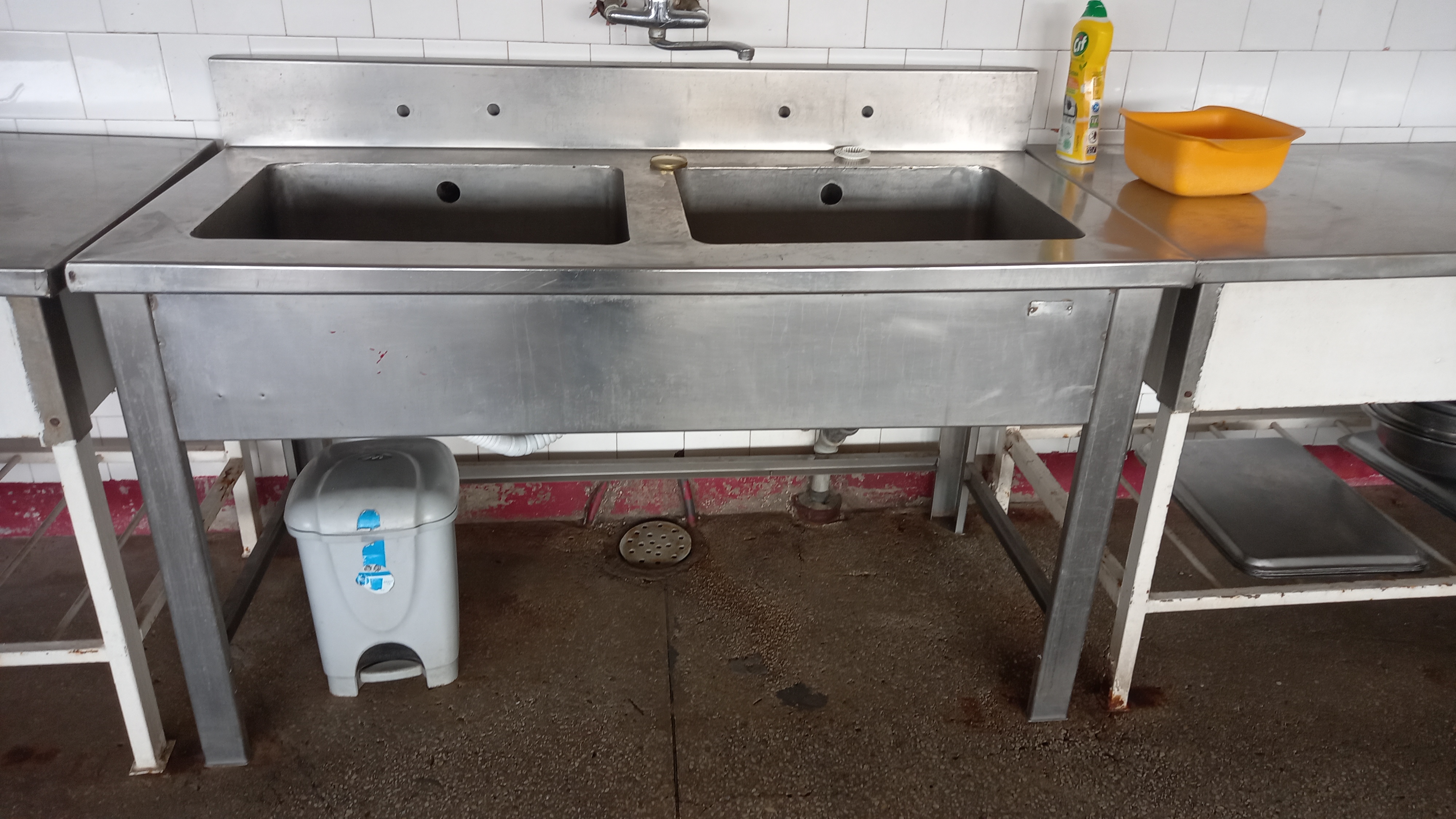 Spălătoare Inox - Spălător inox profesional cu 2 cuve – Chiuvetă inox HoReCa 