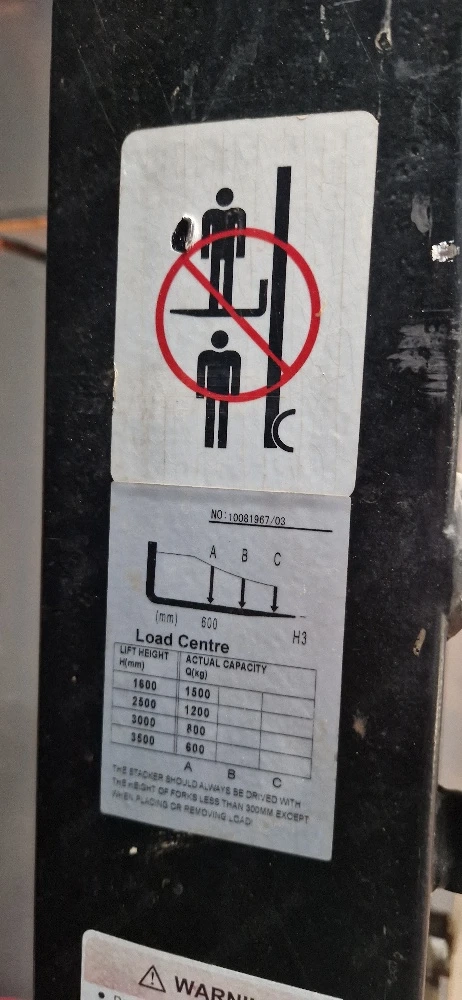 Transpaletă semielectrică profesională – Capacitate 1.500 kg | Ridicare până la 3,5 m