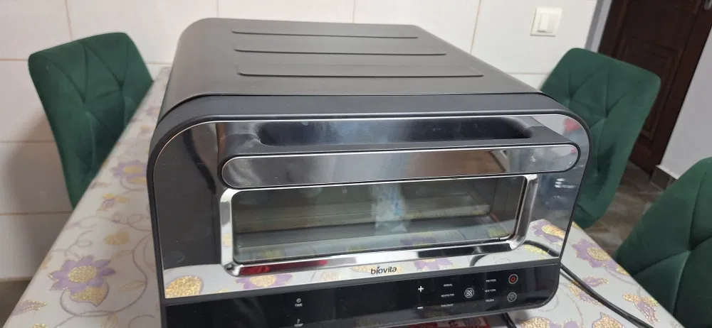 Cuptor Pizza Electric Profesional 1850W, 450°C, Piatră Cordierit și Paletă Aluminiu – Ideal HoReCa - Imagine 2