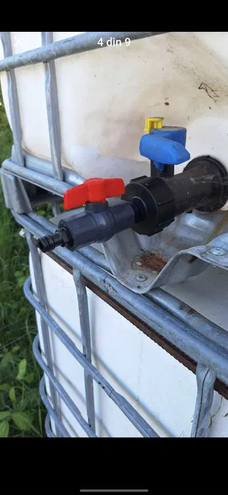 Reducție Bazin IBC 1000L 100 mm – Adaptor pentru Rezervoare IBC, Compatibil cu Reducție 60 mm - Imagine 2