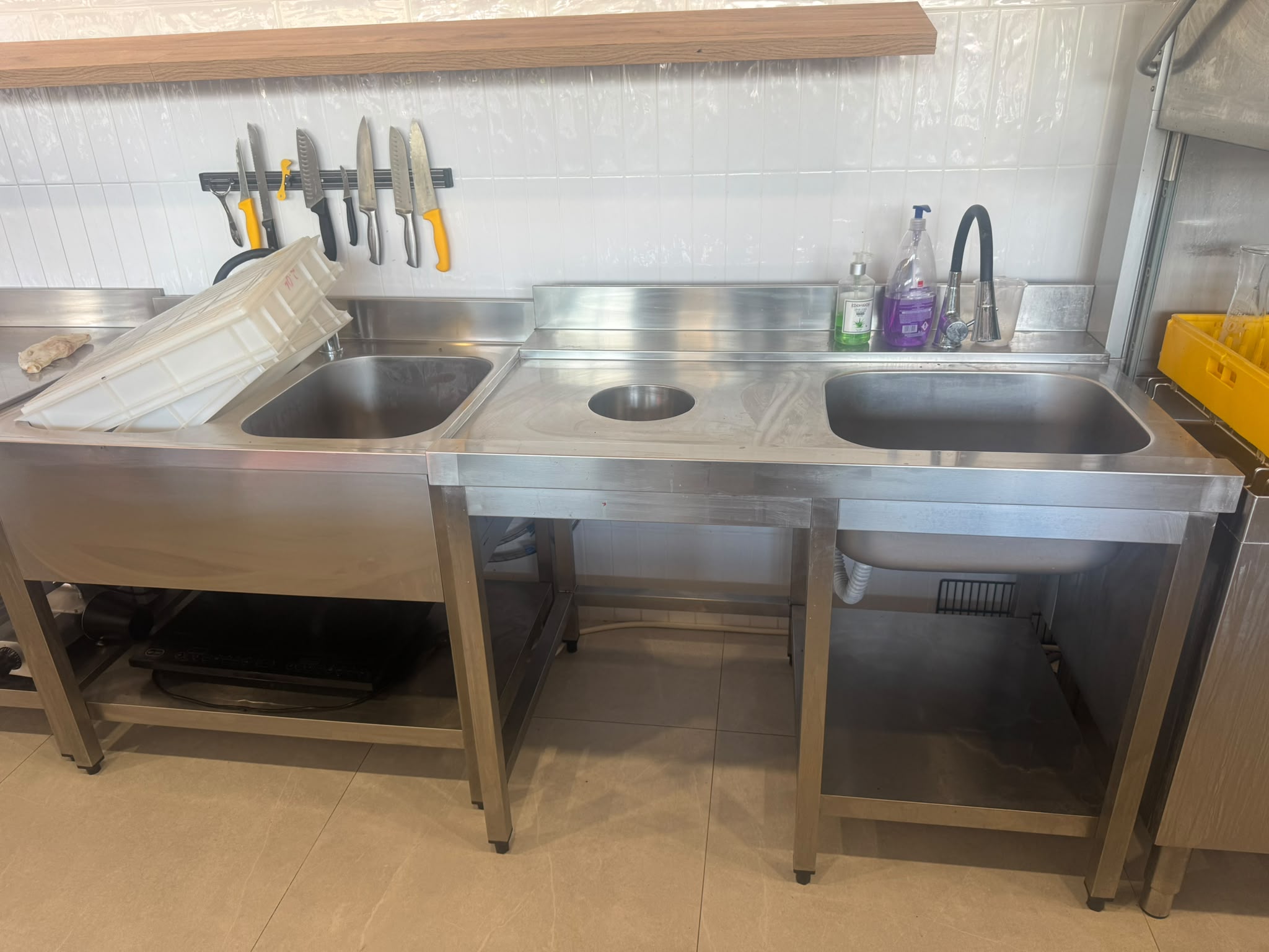Mese Inox / Chiuveta inox/ Chiuveta dubla inox  HoReCa - Ca Noi - Imagine 3