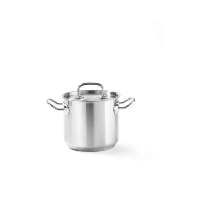 Oală Profesională Inox Hendi Kitchen Line 9 Litri cu Capac – Compatibilă Inducție | HoReCa - Imagine 4