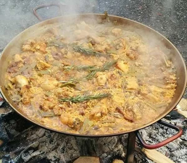 Tigaie Paella Traditionala Garcima 40 cm, Otel Lustruit, 9 Portii, Profesionala pentru Restaurante si Catering - Imagine 2