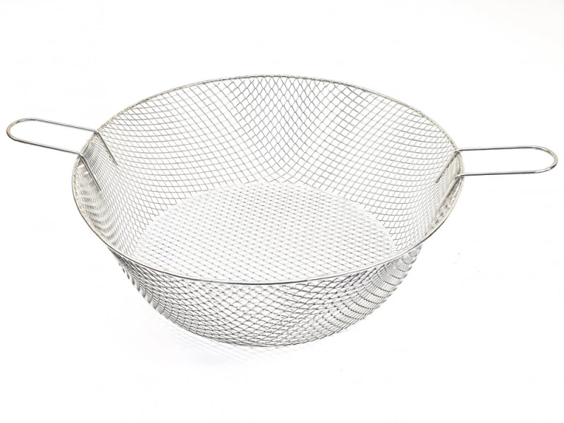 Coș Profesional din Sârmă pentru Prăjit 40 cm Garcima – Coș pentru Baie de Ulei, Oțel, HoReCa