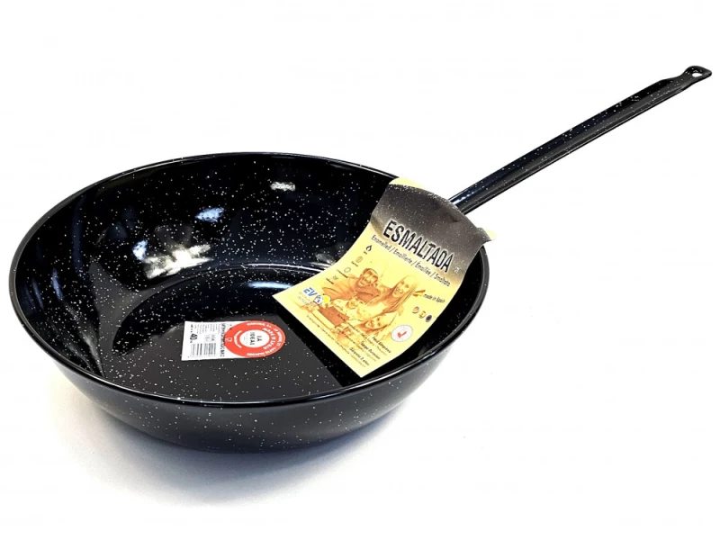 Tigaie Profesională pentru Prăjit 40 cm Garcima – 8,9 Litri, Oțel Emailat, Mâner Lung, HoReCa - Imagine 5