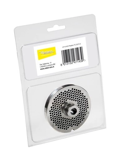 Sita inox AISI 420 TC22 nr. 22 cu gauri de 18 mm pentru masina de tocat carne Reber RBR222802 - Imagine 3