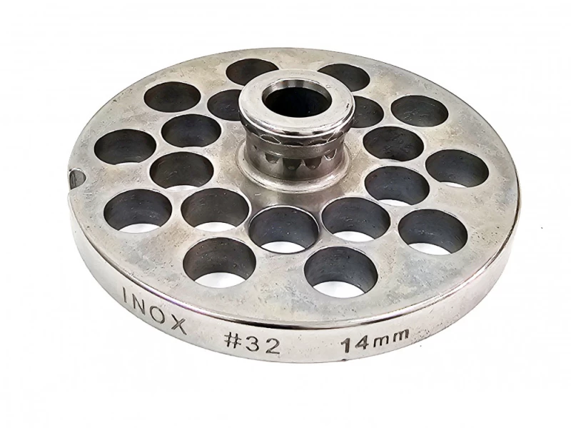 Sita inox AISI 420 TC32 nr. 32, gauri 14 mm pentru masina de tocat carne Reber RBR322601 - Imagine 3