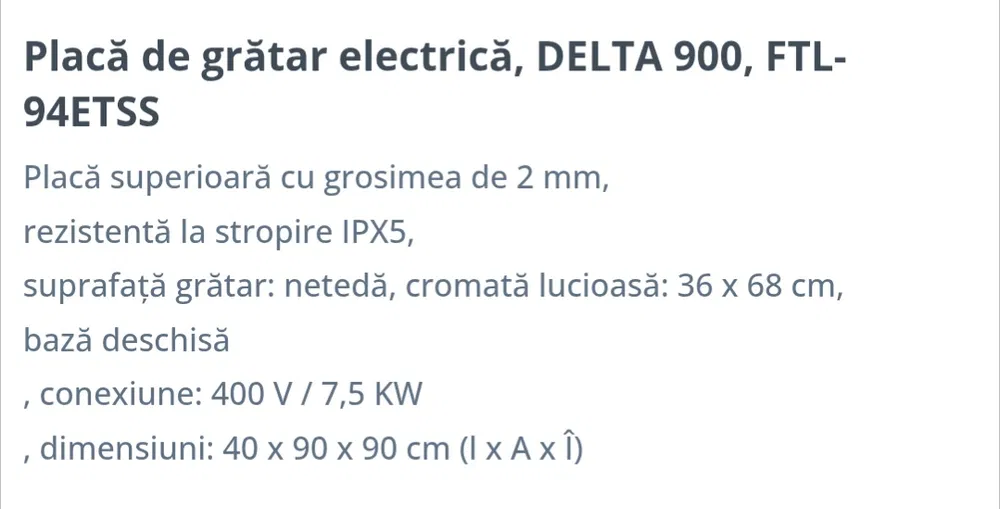 Friteuza profesionala 18L + plita electrica profesionala – NOI, provenienta Germania – Sibiu - Imagine 2