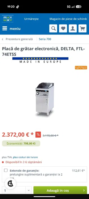 Friteuza profesionala 18L + plita electrica profesionala – NOI, provenienta Germania – Sibiu - Imagine 3