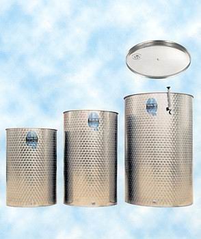 Cisterne inox alimentar pentru vin si bauturi, cu capac flotant – Toscana Inox Italia – 100L pana la 1000L