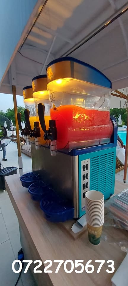Aparat granita profesional cu 3 cuve – Slush, bauturi reci, HoReCa de inchiriat