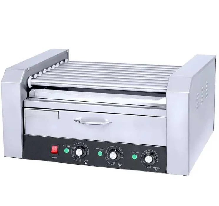 Aparat Hot Dog Profesional 9 Role Rotative – Grill Crenvursti Inox HoReCa - Imagine 4