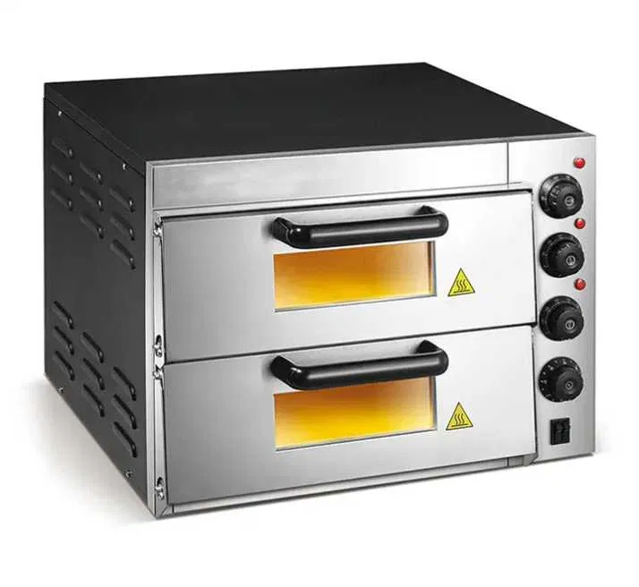 Cuptor Pizza Profesional 2 Camere cu Placa Ceramica 350°C – Pizza 40 cm