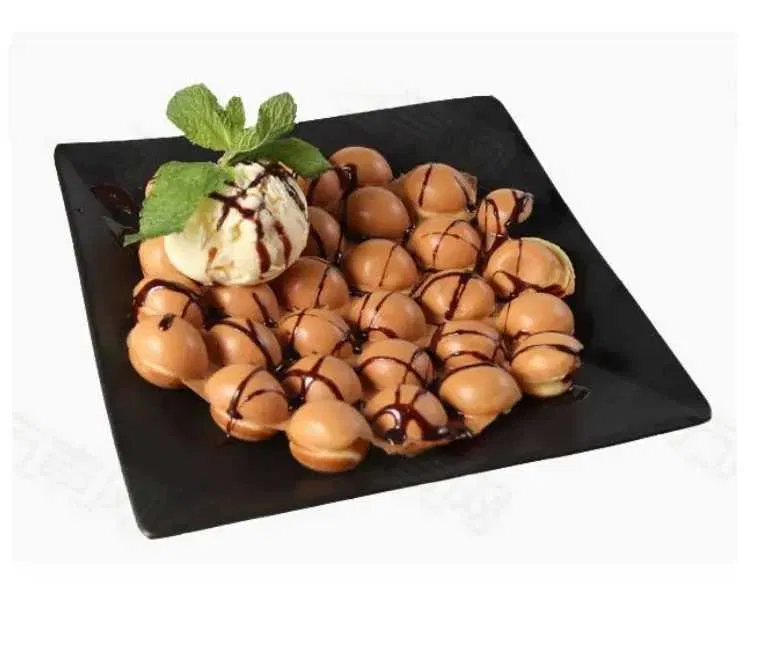 Aparat Bubble Waffle Profesional Electric 220V sau Gaz – Nou HoReCa - Imagine 2