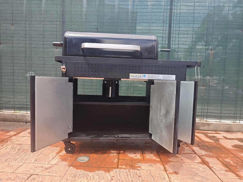 Gratar premium pe carbuni cu rotisor electric – 113x57x115 cm, Timisoara - Imagine 3