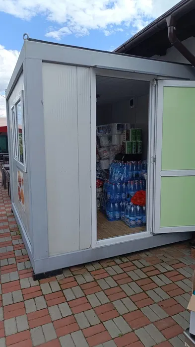 Container modular 3 x 2,4 m pentru fast food / punct vanzare – utilat, Valcea - Imagine 2
