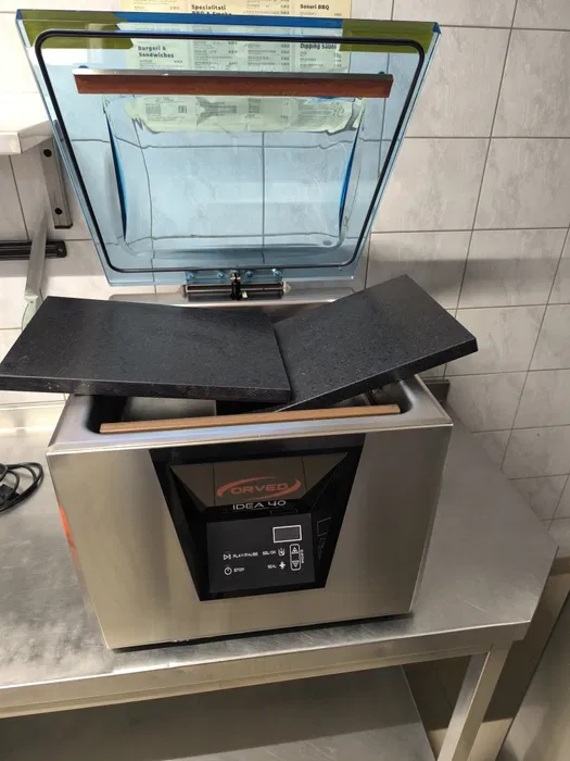 Masina profesionala de vidat cu camera ORVED IDEA 40 – echipament HoReCa Italia - Imagine 2