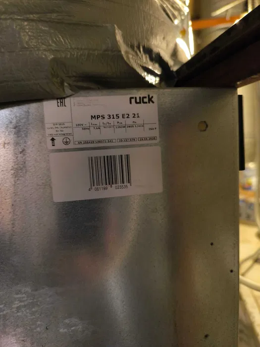 Hota profesionala inox 4 metri cu ventilator industrial Ruck – sistem exhaustare HoReCa complet